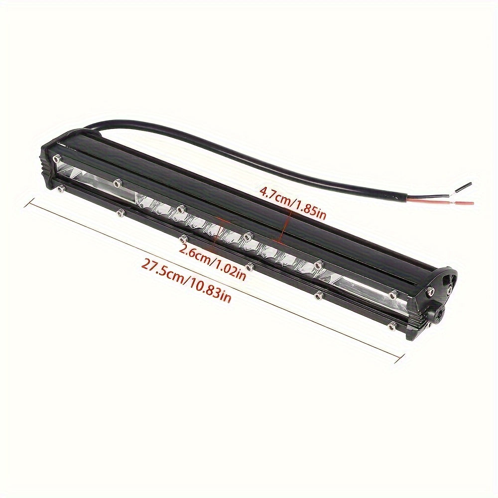 LED Light Bar Offroad Kit – 2x 10 Inch LED Light Bars + 4x 4 Inch Spot Lights for Jeep Truck SUV 4x4 Off-Road Driving, Waterproof Bright White Work Lights, Easy Install (Battery Not Included)