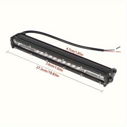 LED Light Bar Offroad Kit – 2x 10 Inch LED Light Bars + 4x 4 Inch Spot Lights for Jeep Truck SUV 4x4 Off-Road Driving, Waterproof Bright White Work Lights, Easy Install (Battery Not Included)