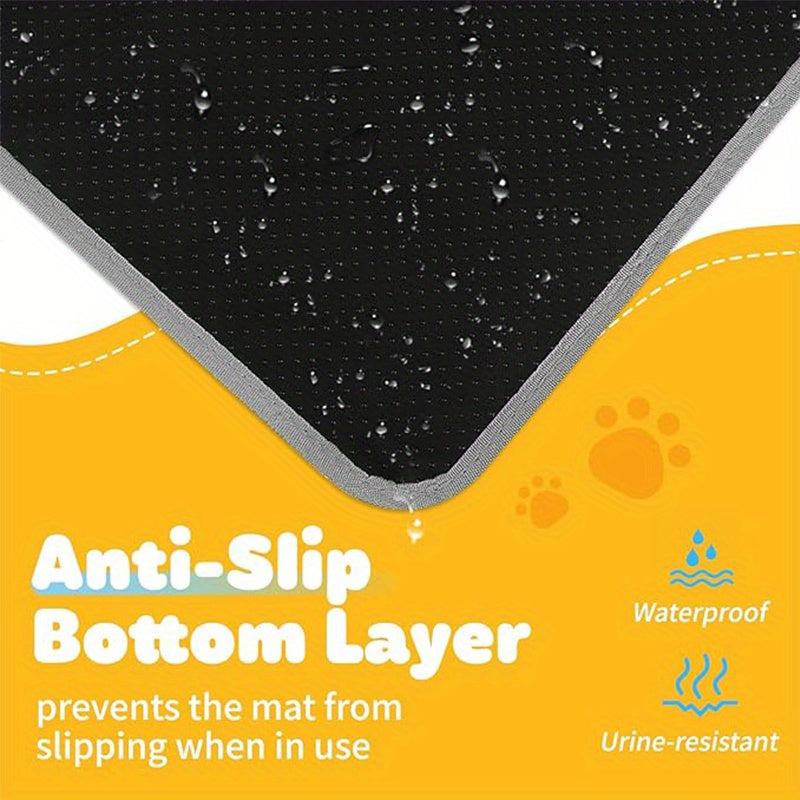 Cat Litter Trapping Mat Extra Large Double Layer Honeycomb Non-Slip Washable for Litter Box & Kennel