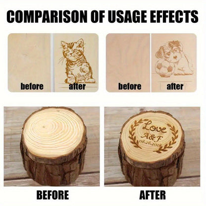 Wood Burning Kit 12 Pcs Pyrography Set Wooden Coasters Burning Pen DIY Woodworking Craft Tool 4 Boxes Beginner Gift