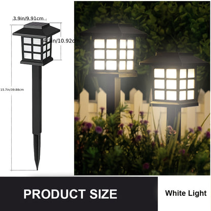 Solar Outdoor Garden Lights 6/12/24 Pack IP44 Waterproof | Warm White Colorful LED Landscape Pathway Lights for Yard Courtyard Patio Holiday Decoration – Auto On/Off