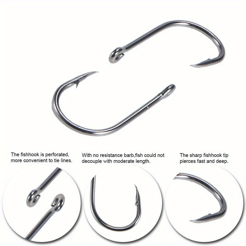 1000pcs Fish Hooks Assorted Sizes #3 #4 #5 #6 #7 #8 #9 #10 #11 #12 Carbon Steel Sharp Barbed Hooks with Portable Storage Box, Freshwater Saltwater Fishing Gear for Bass Trout Carp – Black & Silver