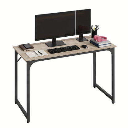 Computer Desk 32/39/47 Inch – Modern Writing & Gaming Desk with Sturdy Metal Frame, Home Office Study Workstation for PC, Laptop & Monitor Setup, 3 Size Options