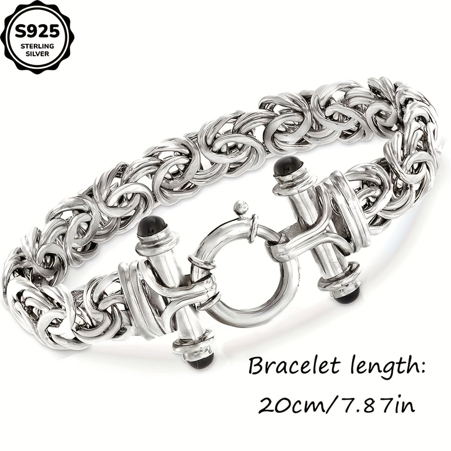 925 Sterling Silver Classic Women's Bracelet – Elegant Silver Chain Bracelet for Anniversary, Graduation & Valentine's Day, Holiday Gift Box Included