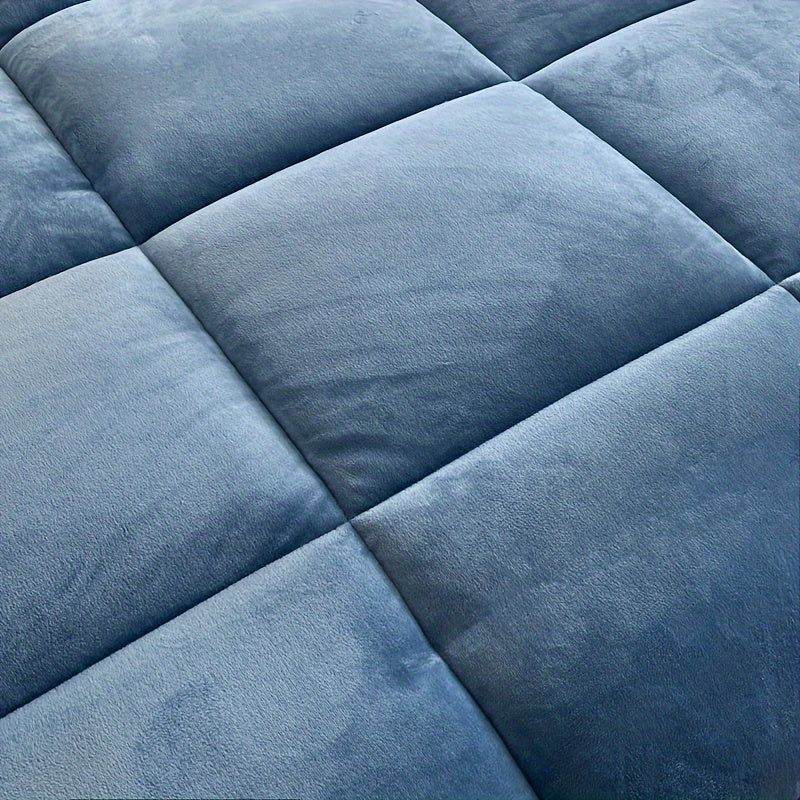 All Season Comforter Thick Soft Quilted Box Stitch | Ultra Breathable Machine Washable Down Alternative Duvet | Twin Full Queen King | Autumn Winter Spring Bedding | Rouge Black Grey Blue Green