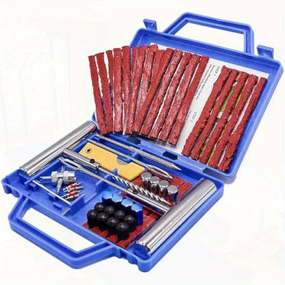 Tire Repair Tool Kit 47 58 104 116pcs Industrial Hand Tool Set Durable No Battery Required for Cars Motorcycles Trucks Tractors Trailers Automotive Maintenance Essentials