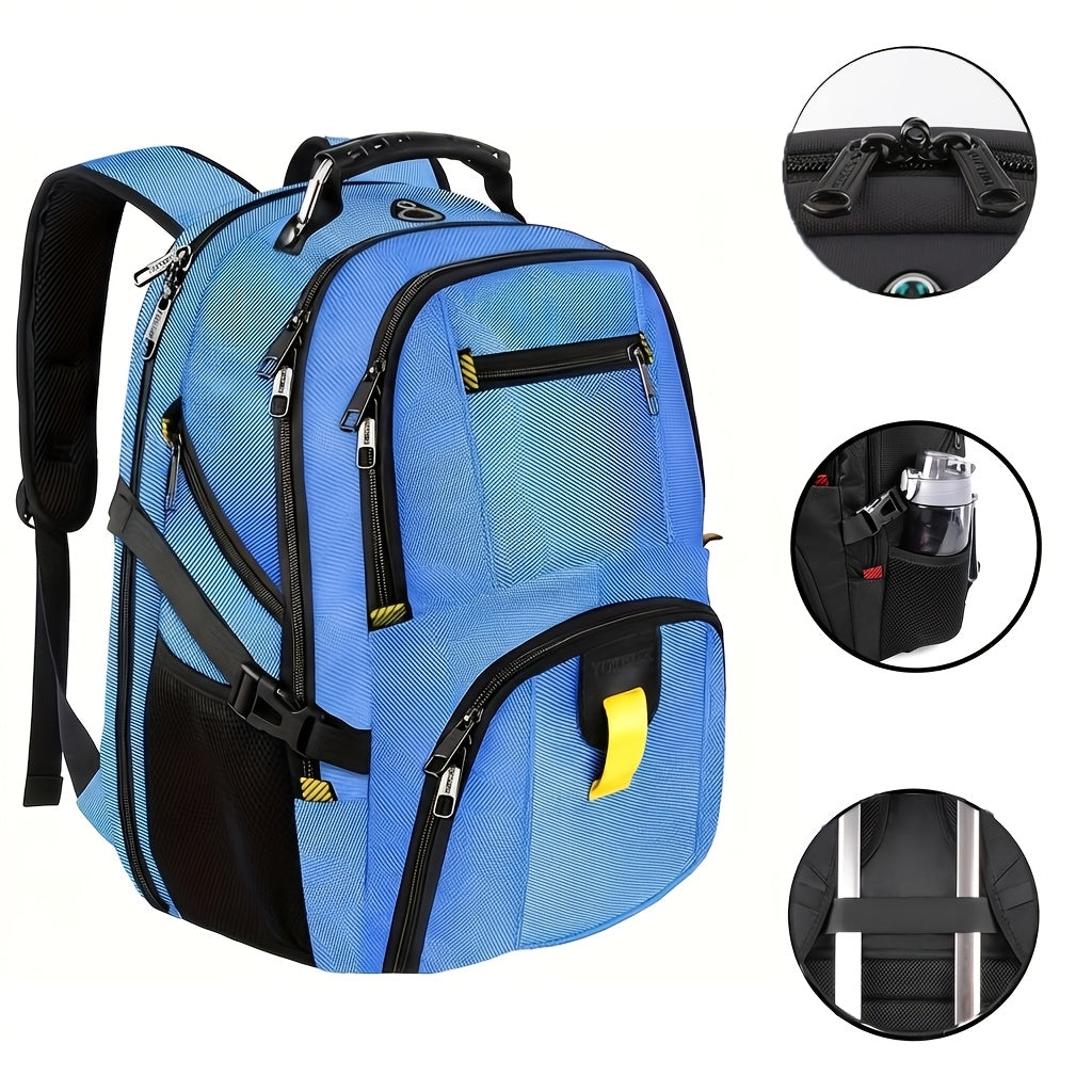 50L Travel Backpack Fits 17 Inch Laptop – Airline Approved, Waterproof, Extra Large College & Work Bag for Men & Women, 3-Compartment Business Backpack for School, Travel & Daily Commute – 8 Colors