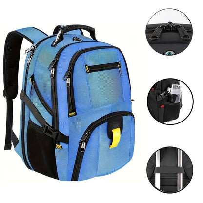 50L Travel Backpack Fits 17 Inch Laptop – Airline Approved, Waterproof, Extra Large College & Work Bag for Men & Women, 3-Compartment Business Backpack for School, Travel & Daily Commute – 8 Colors