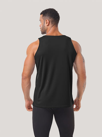 6 Pack Men's Quick Dry Workout Tank Tops – Breathable Sleeveless Gym Muscle Shirts for Fitness, Basketball, Soccer & Running – Mixed Colors, Sizes S-XXL