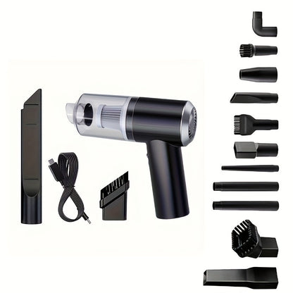 Cordless Mini Vacuum Cleaner 4KPa Suction 30-Hour Battery – USB Rechargeable Portable Dust Buster with Blow & Suction for Keyboard, Computer, Car Interior & Home Cleaning, Gift for Valentine's Day & New Year