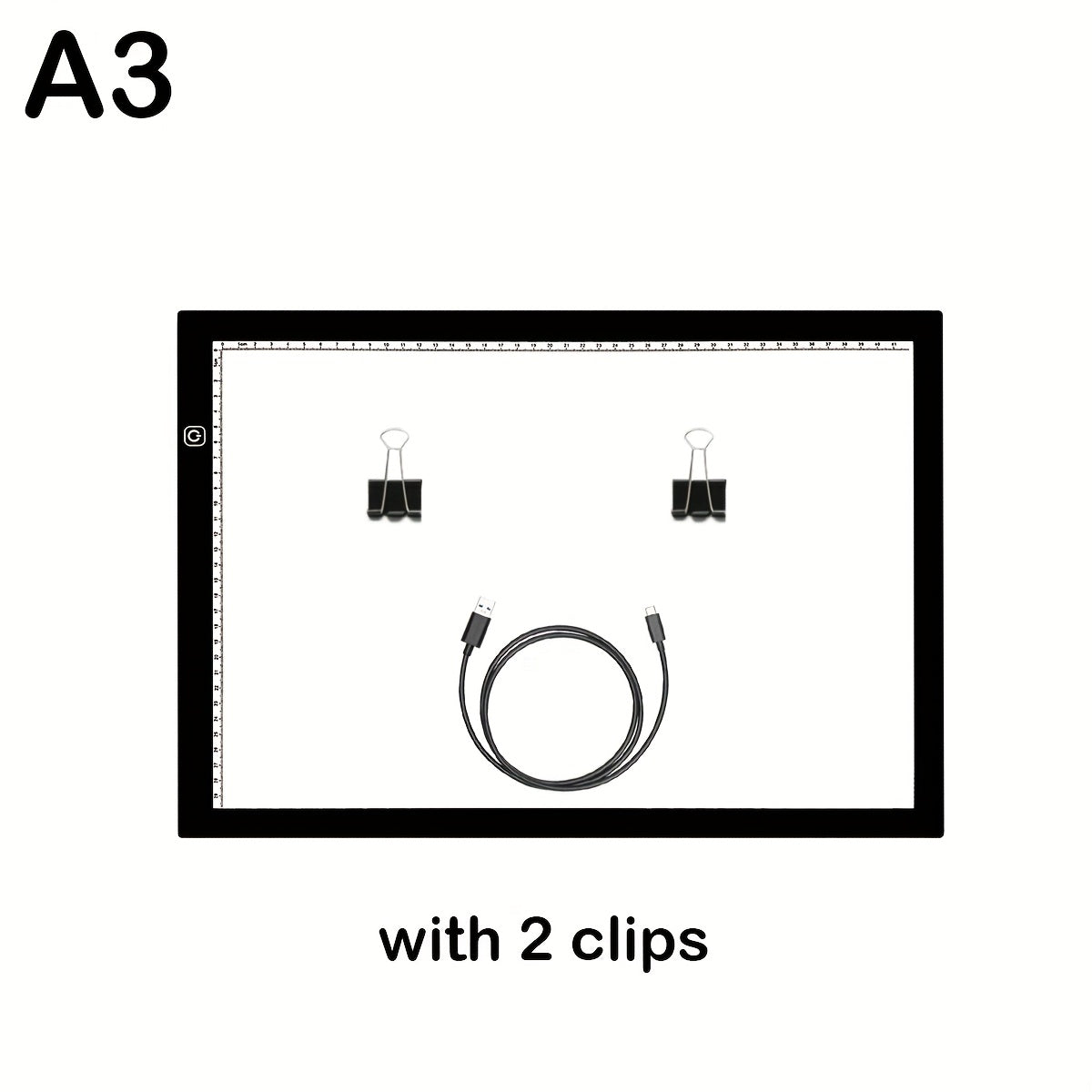 LED Light Pad A2 A3 A4 Adjustable Brightness Dual Light Strip Tracing Board Diamond Painting Sketching Drawing Art Light Box