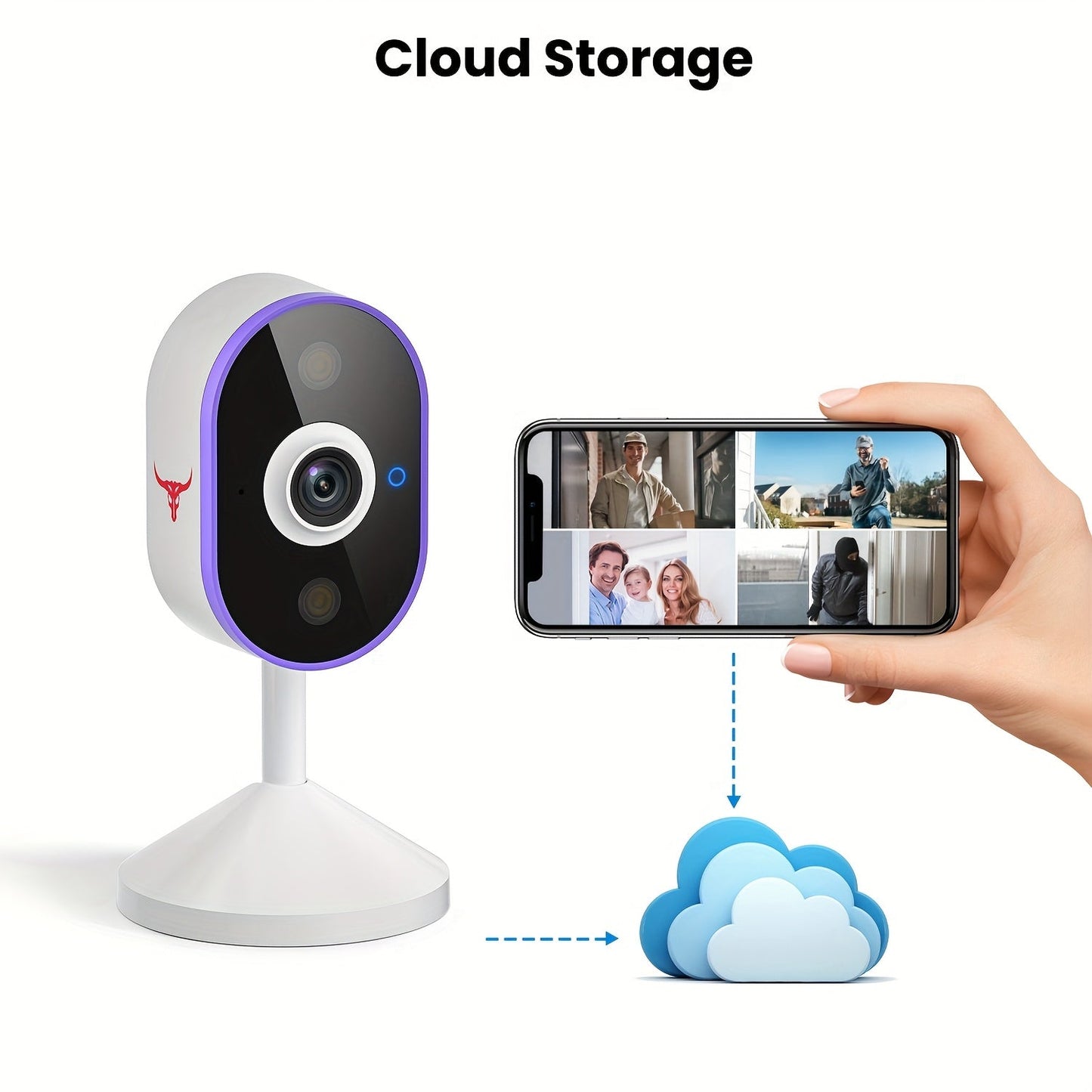 Wireless Doorbell Security Camera 1080P HD | 166° Panoramic View, Auto Tracking, Night Vision, Spotlight, Two-Way Audio, Person & Vehicle Detection, 2.4G WiFi – 1pc or 2pcs