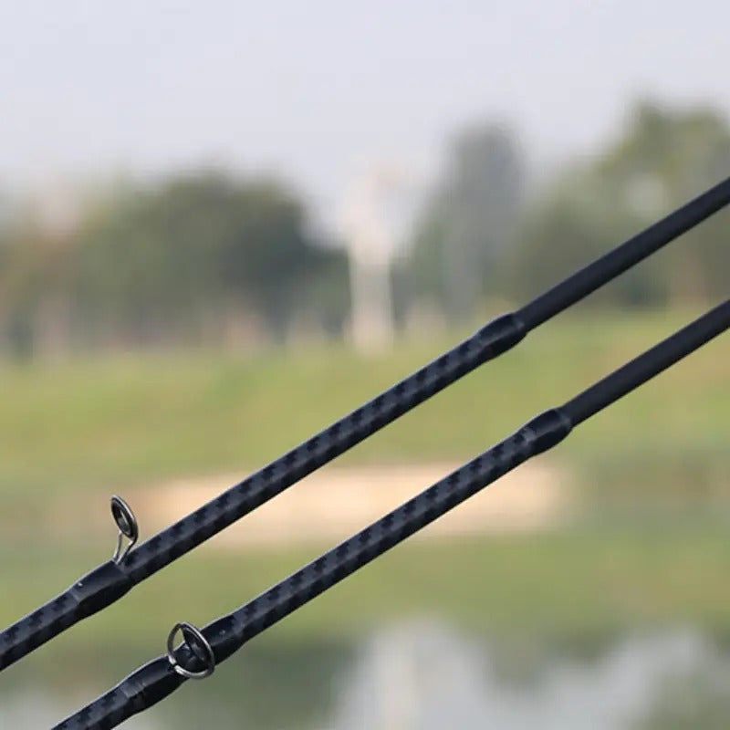 Carbon Fiber Fishing Lure Rod 180cm (70.86") Wooden Handle – Lightweight M-Tuned Two-Section Casting Rod for All Waters, Freshwater & Saltwater Bass Fishing Rod for Men & Women