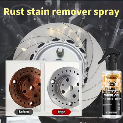 Rust Remover Spray for Metal – Fast-Acting Formula for Chrome, Iron, Alloy & Steel Surfaces, No Residue, Safe for Plastic & Rubber, Automotive & Household Rust Removal, 3.38oz