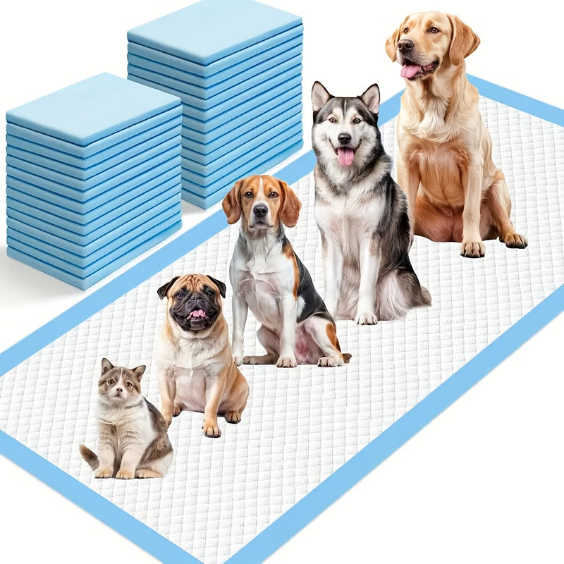 Extra Large Dog Pee Pads 24x24 Inch – Super Absorbent Leak-Proof Disposable Puppy Potty Training Pads with Odor Control, Indoor & Outdoor Use, Available in 50-Pack & 200-Pack