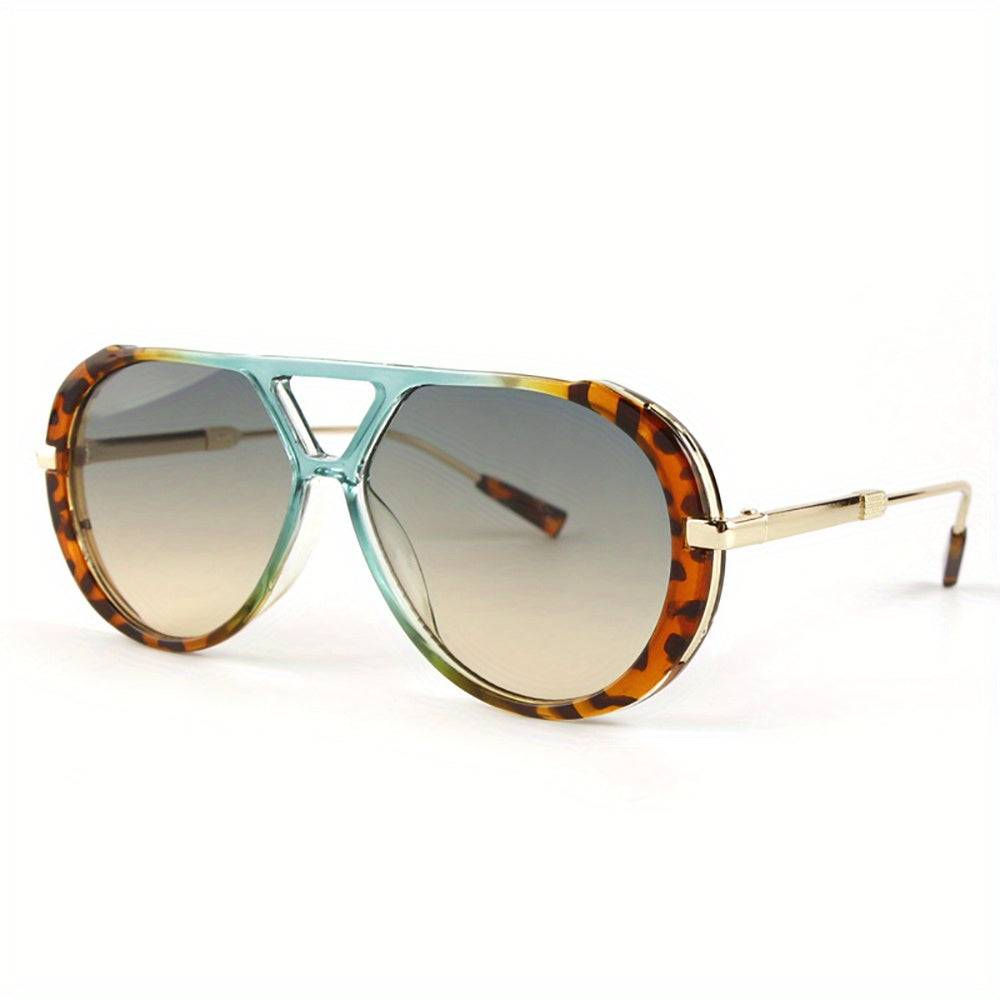 Round Double Bridge Colorful Sunglasses for Women – Retro Circle Frame UV Protection Shades, Trendy Summer Festival Eyewear & Birthday Gift for Her