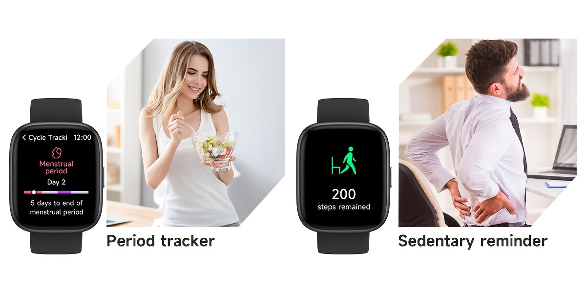 Smart Watch for Men & Women with Wireless Calling & Built-in Alexa – 1.83" HD Touch Screen, 100+ Sports Modes, Heart Rate Monitor, Waterproof Fitness Tracker, Compatible with iPhone & Android