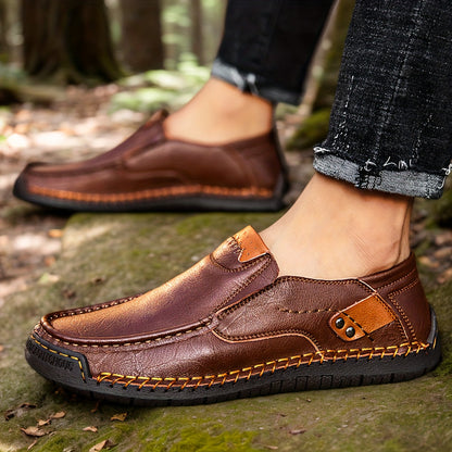 Men's Slip-On Loafers – Lightweight Breathable Casual Shoes for Driving Walking Daily Wear, Comfortable Non-Slip Sole, Easy On Off Design, Perfect for Men Who Value Style & Comfort