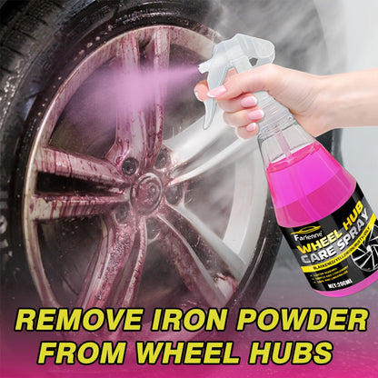 Wheel Cleaner & Iron Remover Spray 6.76oz – Brake Dust Remover, Restores Shine, Rust & Corrosion Protection, Safe for Alloy Chrome Painted Steel Wheels, Easy Trigger Spray Car Detailing