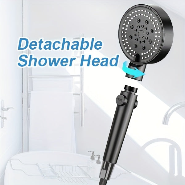 Portable Camping Shower 6000mAh Battery 120-Min Runtime 6 Spray Modes Smart Temperature Display – Lightweight Outdoor Shower Pump for Camping, Hiking, Pet Cleaning, Car Washing & Beach