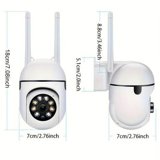 4-Pack Y05S 1080P 5G WiFi Security Camera – AI Motion Tracking 360° PTZ Color Night Vision Two-Way Audio Spotlight & Alarm IP54, Cloud & SD Card Storage, Indoor Outdoor Home Security Monitoring