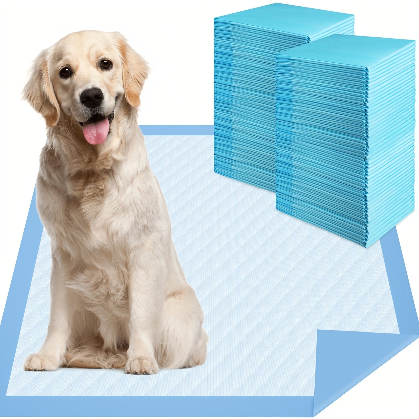 Dog Pee Pads 100 Count – 6-Layer Super Absorbent Puppy Training Pads, Leak-Proof & Odor Control, Disposable Dog Potty Pads for Puppies, Dogs & Cats, 34"x28" or 22"x22"