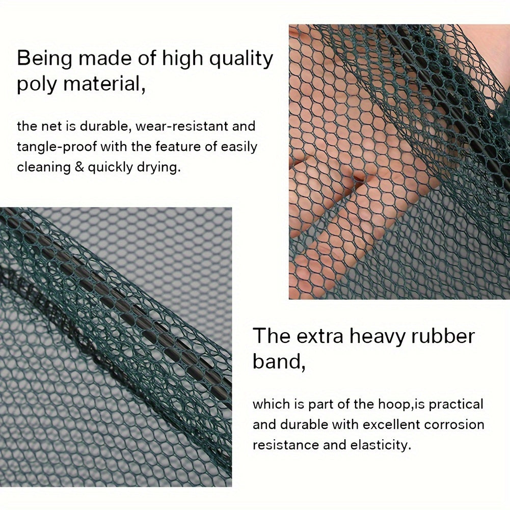 Foldable Fishing Landing Net with Telescoping Aluminum Alloy Pole – 3 Sizes 86CM 110CM 130CM, Collapsible Metal Net for Fish Crab Crayfish Shrimp, Portable Fishing Gear