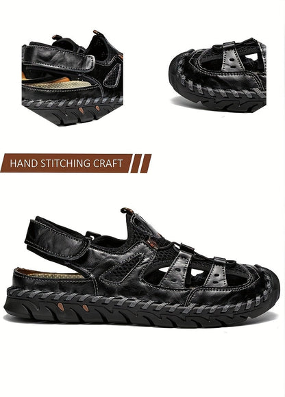 Men's Closed Toe Water Sandals - Non-Slip Quick-Drying Sports Sandals for Beach, Walking and Outdoor Activities, Breathable Soft Sole, Available in 4 Colors, Sizes US 5 to 12.5