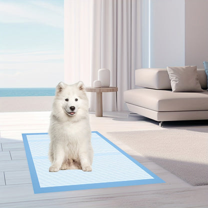 XL Dog Pee Pads 34x28 Inch 100 Count Disposable - Super Absorbent Leak-Proof Odor Control Training Pads for Puppies Large Dogs and Elderly Dogs, Extra Large Potty Pads for Indoor Use, Blue