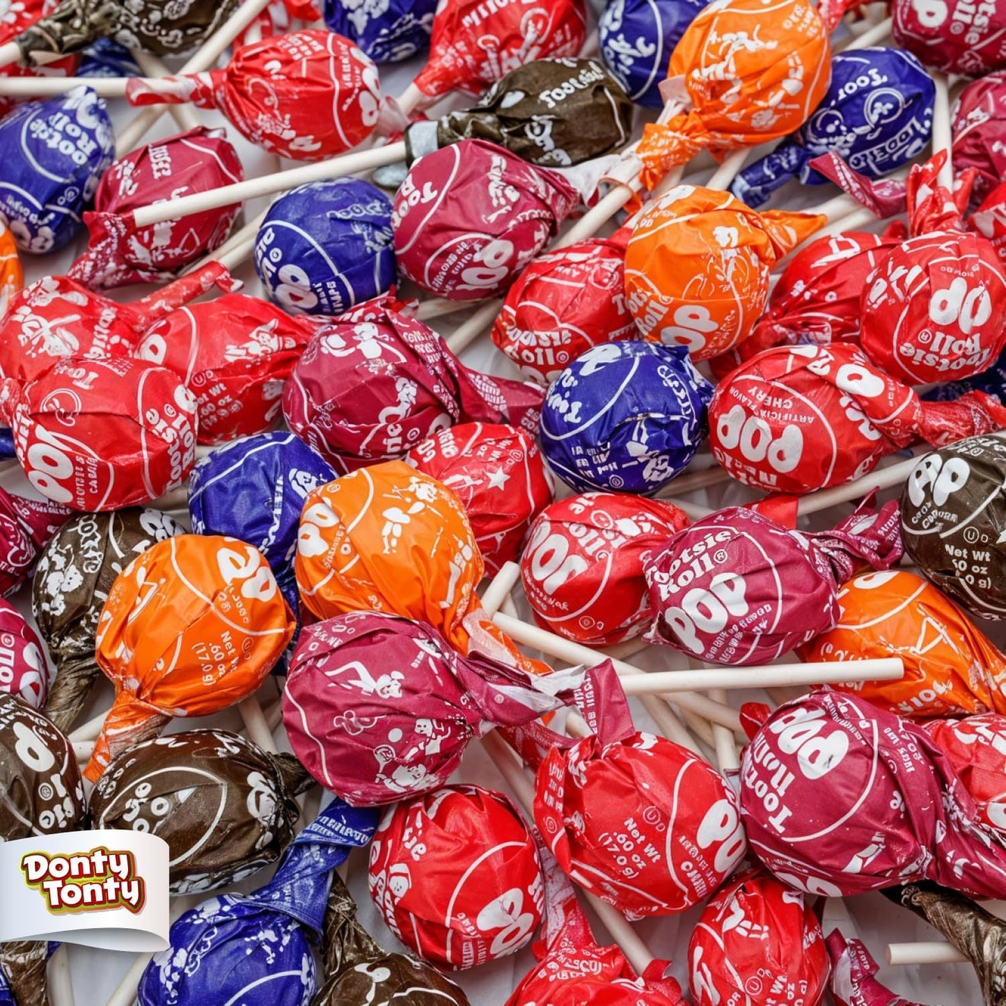 Tootsie Roll Pops Bulk Lollipops – 5 Assorted Flavors Individually Wrapped Suckers with Chewy Chocolate Center, Perfect for Parties, Office Candy Bowls, Halloween & Gifting
