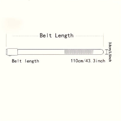 Men's Automatic Ratchet Buckle Belt - Black Adjustable Sliding Belt for Business Dress & Jeans, Durable Comfortable No-Holes Belt with Micro-Adjustable Buckle, Perfect Gift for Dad & Husband