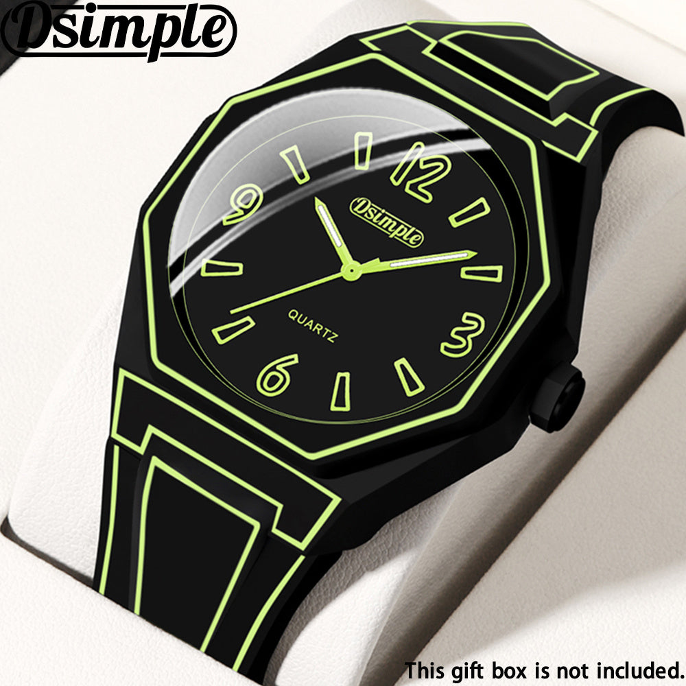 Analog Quartz Wrist Watch for Men Women & Teens – Unisex Round Dial Silicone Strap Fashion Watch in 5 Colors, Lightweight Casual Outdoor Daily Wear, Birthday Back-to-School Gift Idea Red Blue Black White Green