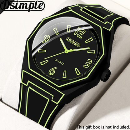 Analog Quartz Wrist Watch for Men Women & Teens – Unisex Round Dial Silicone Strap Fashion Watch in 5 Colors, Lightweight Casual Outdoor Daily Wear, Birthday Back-to-School Gift Idea Red Blue Black White Green