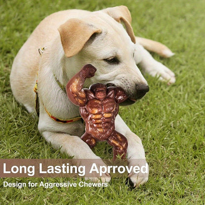 KYLINSURE Unbreakable Dog Chew Toy for Medium Large Dogs – Beef Flavor Durable Rubber Chew Stick for Aggressive Chewers, Teething & Dental Health