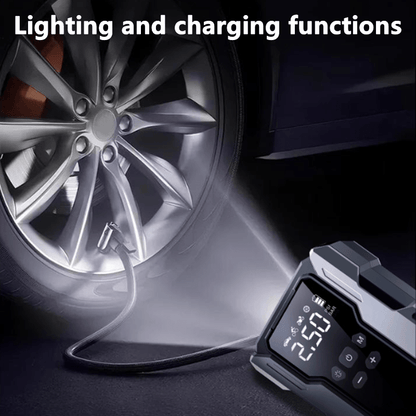 7-in-1 Portable Car Jump Starter 10000mAh – Multi-Functional Emergency Battery Booster with LED Emergency Light for Gas (2.64 Gal) & Diesel (2.38 Gal) Engines, Car Emergency Tool Kit