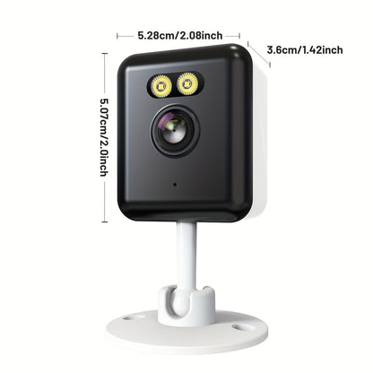 2 Pack WiFi Indoor Security Camera 3MP HD AI Humanoid Detection Full Color Night Vision Two-Way Audio Smart Motion Detection Alexa Compatible App Control Home Surveillance Camera