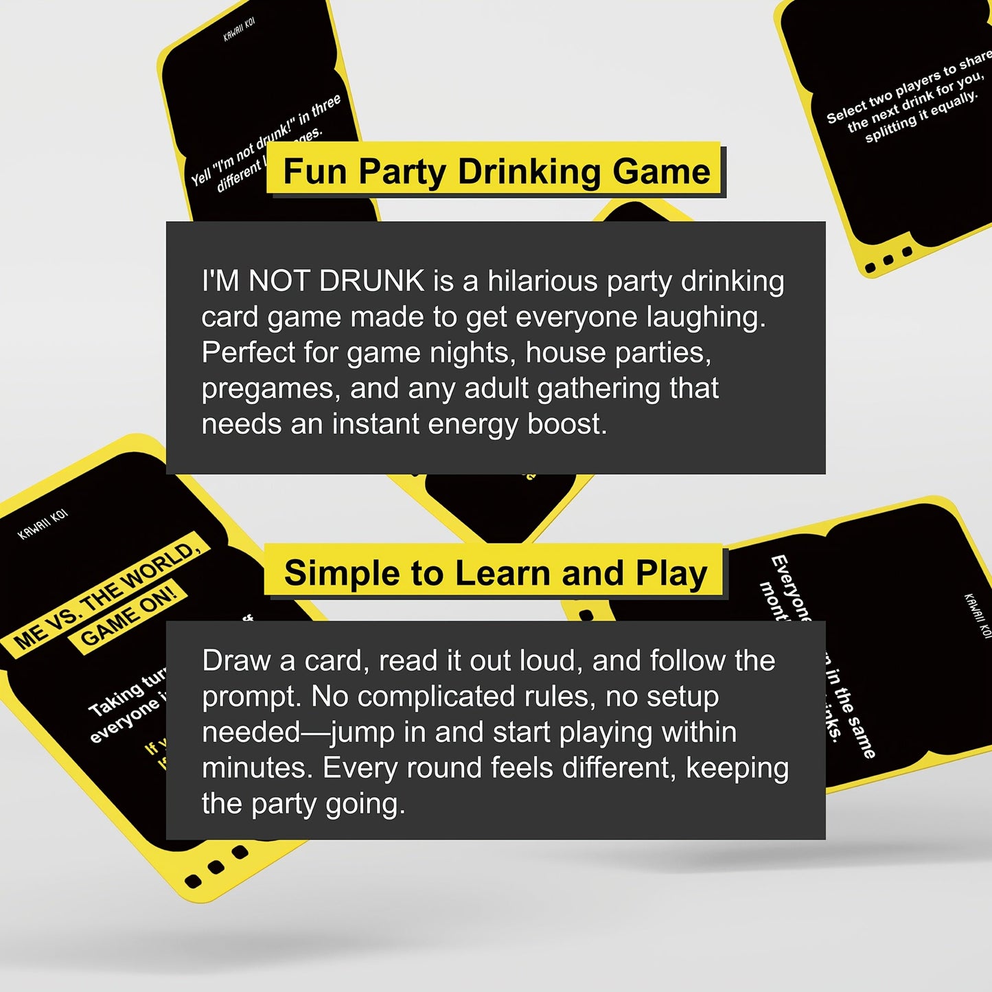 Funny Party Card Game with 55 Hilarious Cards – Perfect for Game Nights, 21st Birthday, Bachelorette Parties & Adult Get-Togethers – Unforgettable Ice Breaker & Drinking Game Gift