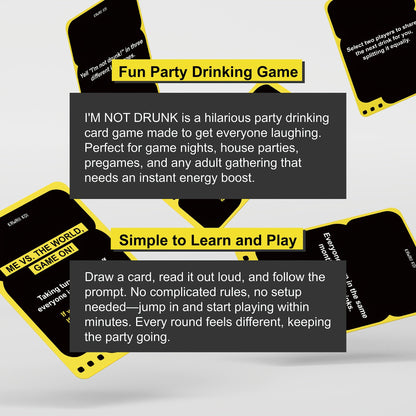 Funny Party Card Game with 55 Hilarious Cards – Perfect for Game Nights, 21st Birthday, Bachelorette Parties & Adult Get-Togethers – Unforgettable Ice Breaker & Drinking Game Gift