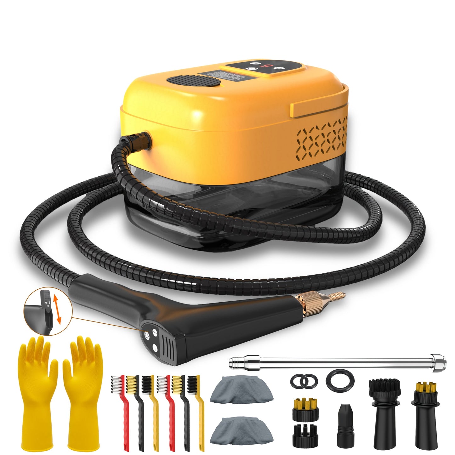 Handheld Steam Cleaner with 35-Piece Accessory Set High Pressure Portable Chemical-Free Deep Clean – Kitchen Grease Sofa Air Conditioner Tile Car Interior Washing Machine 6 Colors