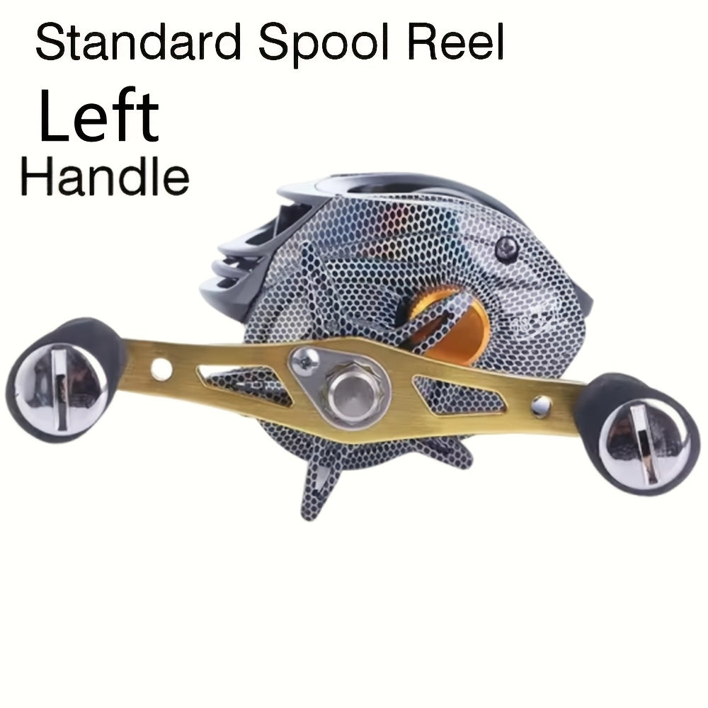 Baitcasting Fishing Reel Ultra-Lightweight Magnetic Brake System 22LB Max Drag – Freshwater & Saltwater Ergonomic Low-Profile Casting Reel, Left & Right Hand, Smooth Gear Ratio