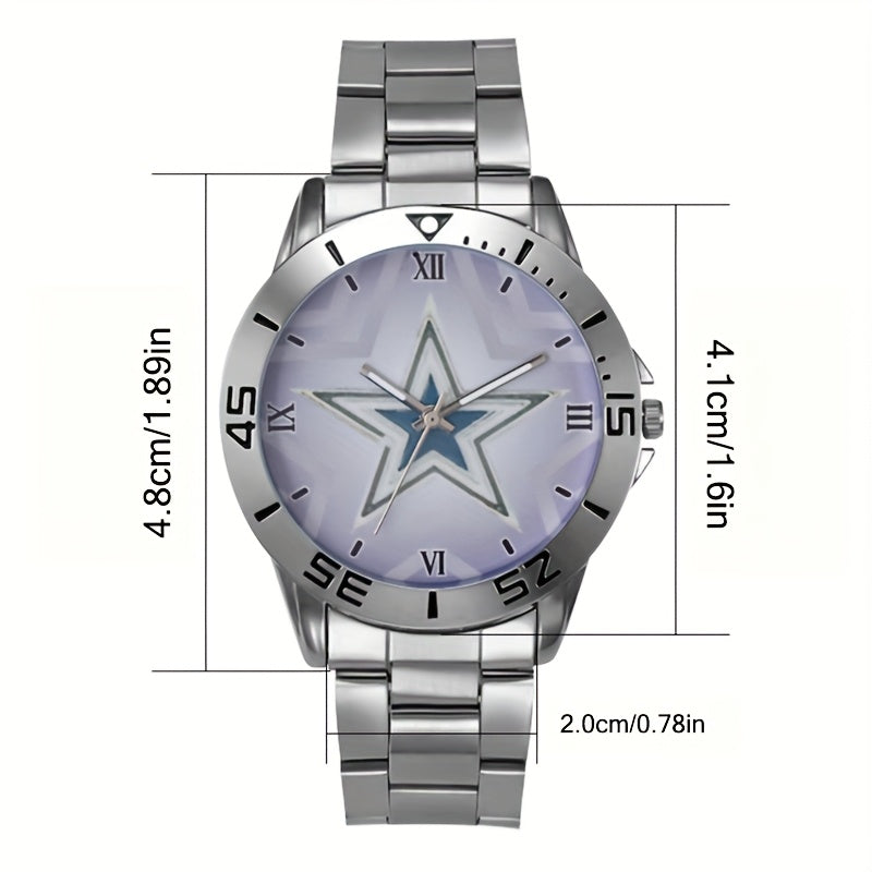 Men's Stainless Steel Band Quartz Watch Casual Simple Round Dial Analog Wristwatch Classic Metal Fashion Watch Gift for Men Silver