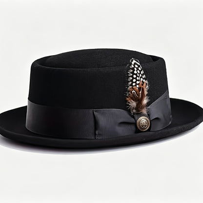 Adjustable Premium Wool Pork Pie Hat for Men Women – Lightweight Unisex Fedora Style, 5 Colors, Perfect for Parties, Weddings, Festivals, Christmas & Valentine's Day Gift