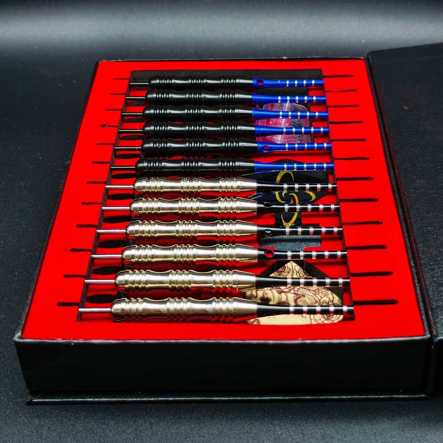 Steel Tip Darts Gift Set with Skull Wings – Deluxe Gift Box, Iron Tip & Aluminum Alloy Shaft, Multiple Sizes – for Indoor Club Entertainment, Sports Competitions & Casual Dart Games