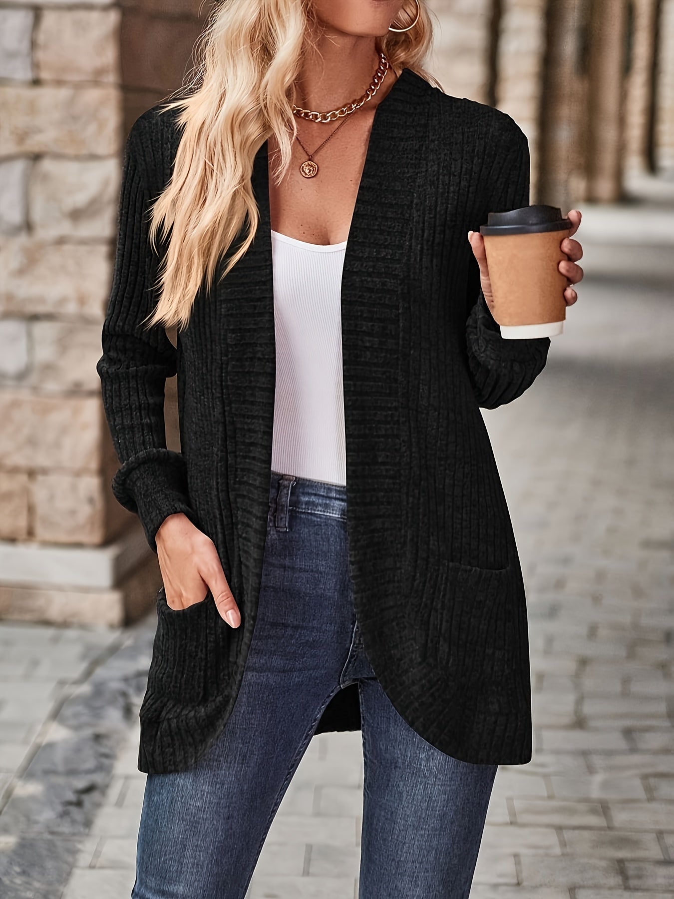 Women's Loose Casual Long Sleeve Blouse Solid Color Pocket Thread Splicing Relaxed Fit Top 10 Colors S-XXL Everyday Wear