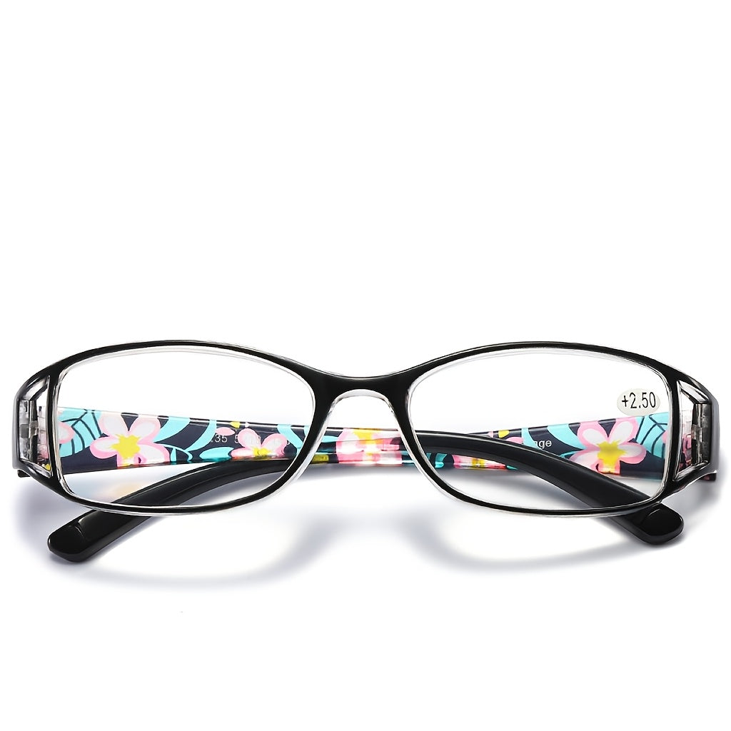 3-Pack Women's Photochromic Reading Glasses Floral Frame Anti Blue Light Lightweight Color Changing Lenses Indoor Outdoor +100 to +400