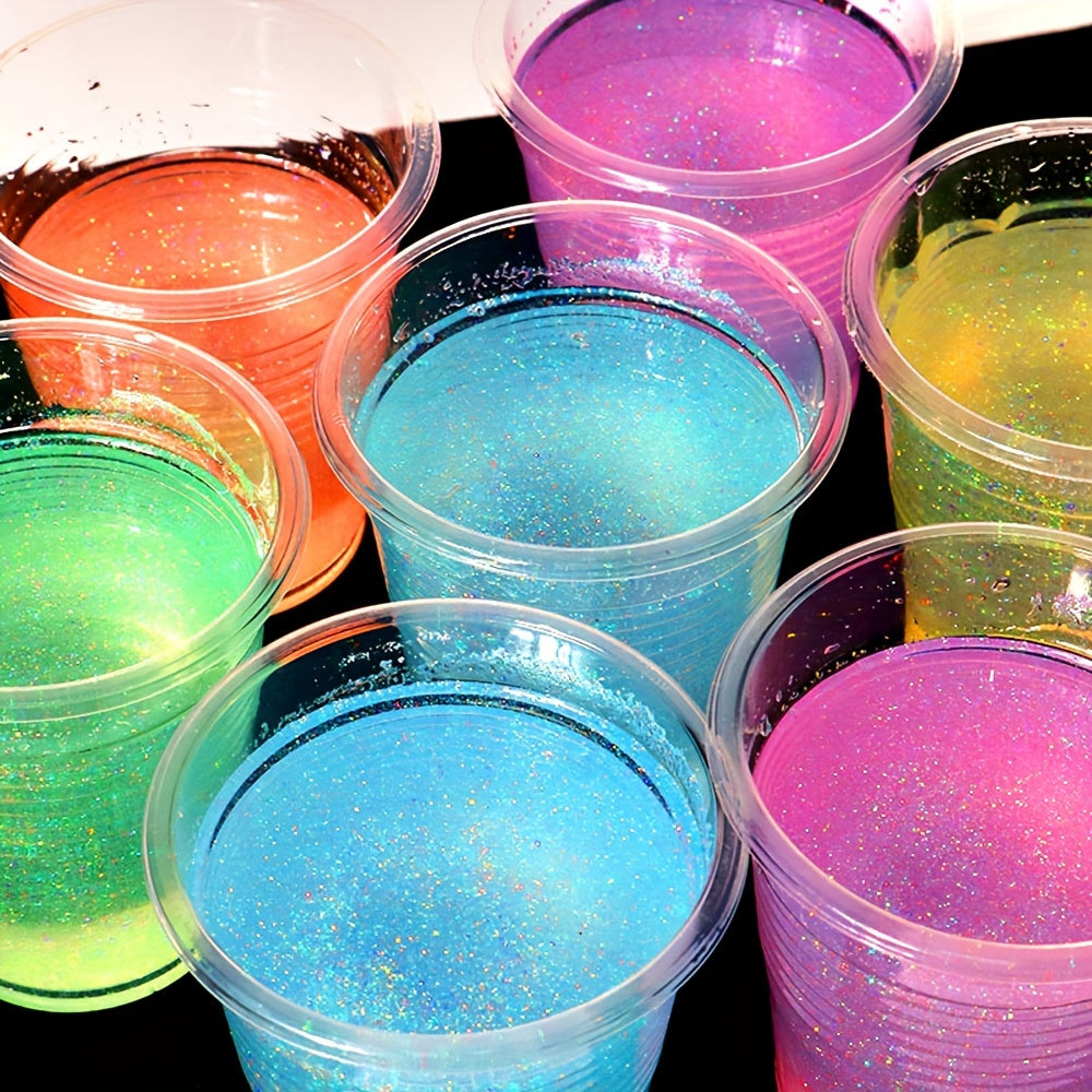 Holographic Glitter Set 12 Colors – Fine Glitter Powder for Nail Art, Body, Face, Resin & Craft Projects | Christmas & Halloween Gift