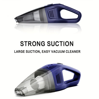 Cordless Handheld Vacuum Cleaner 5000Pa Strong Suction USB Rechargeable Portable Wireless Vacuum for Car Interior, Home, Office & Pet Hair – 40dB Low Noise, 2000mAh Battery, One-Click Dust Empty
