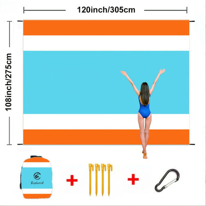 Sandproof Beach Blanket Oversized Up to 108x120 Inches – Quick Dry Lightweight Sand Free Mat for Beach Camping Picnic Travel, 8 Styles, Fits 2-10 Adults