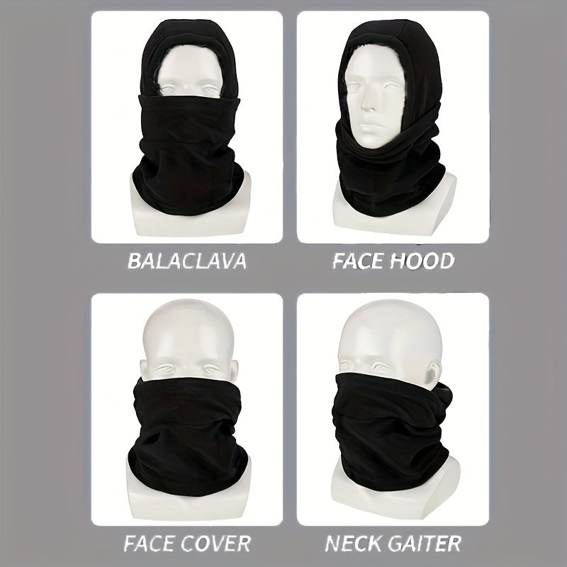 Balaclava Ski Mask 2 Pack Windproof Fleece Hood – Full Face Neck Cover for Men & Women, Cold Weather Cycling Skiing Snowboarding Riding Outdoor Sports Warm Skull Cap Headscarf, Unisex Winter Hat