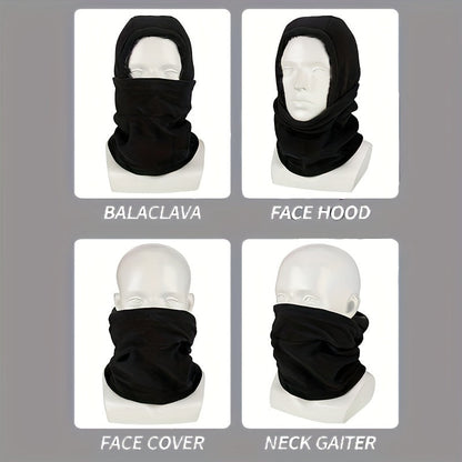 Balaclava Ski Mask 2 Pack Windproof Fleece Hood – Full Face Neck Cover for Men & Women, Cold Weather Cycling Skiing Snowboarding Riding Outdoor Sports Warm Skull Cap Headscarf, Unisex Winter Hat